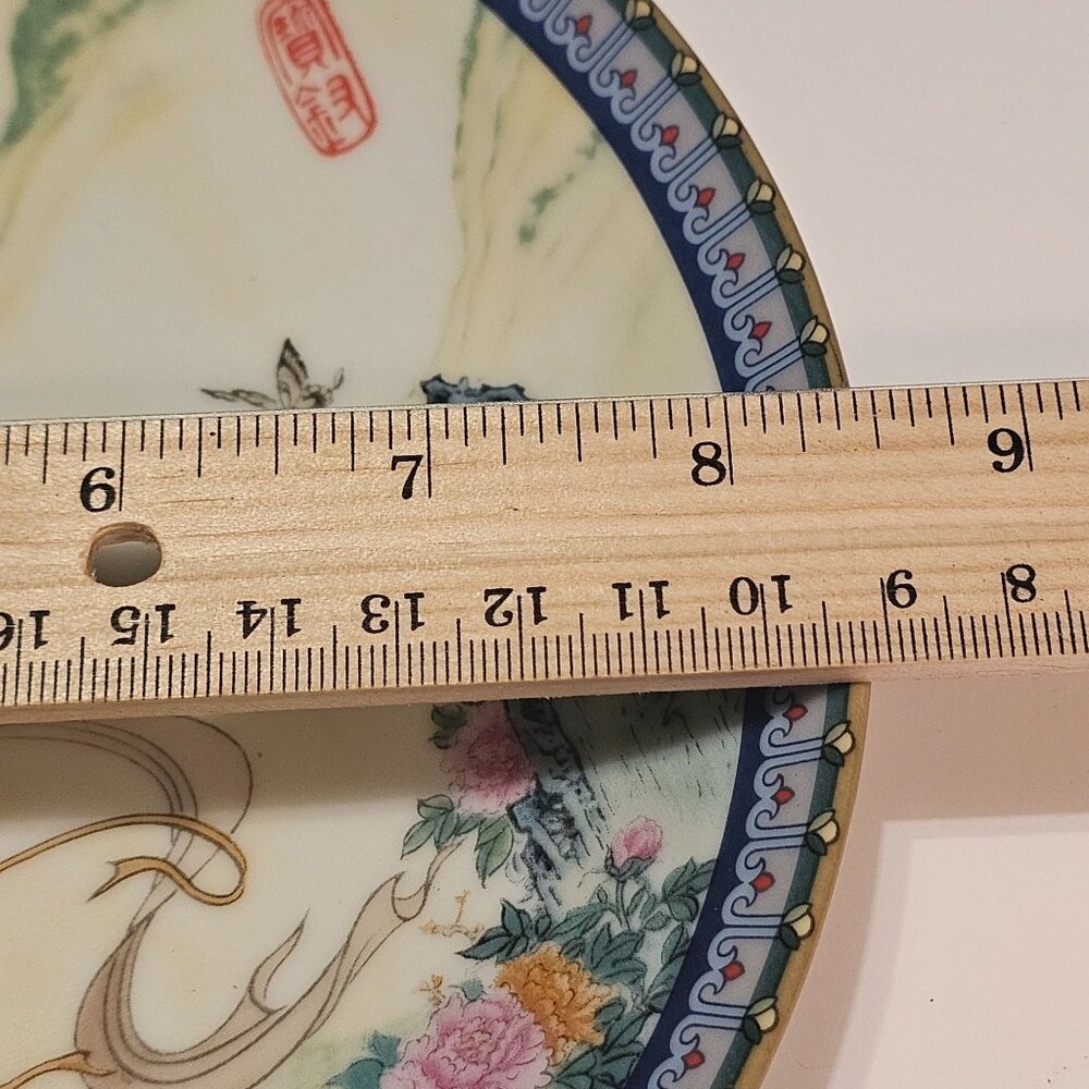 Vintage Chinese Imperial Jingdezhen Porcelain Plate 1985 Beauties Of Red Mansion - Picture 12 of 12
